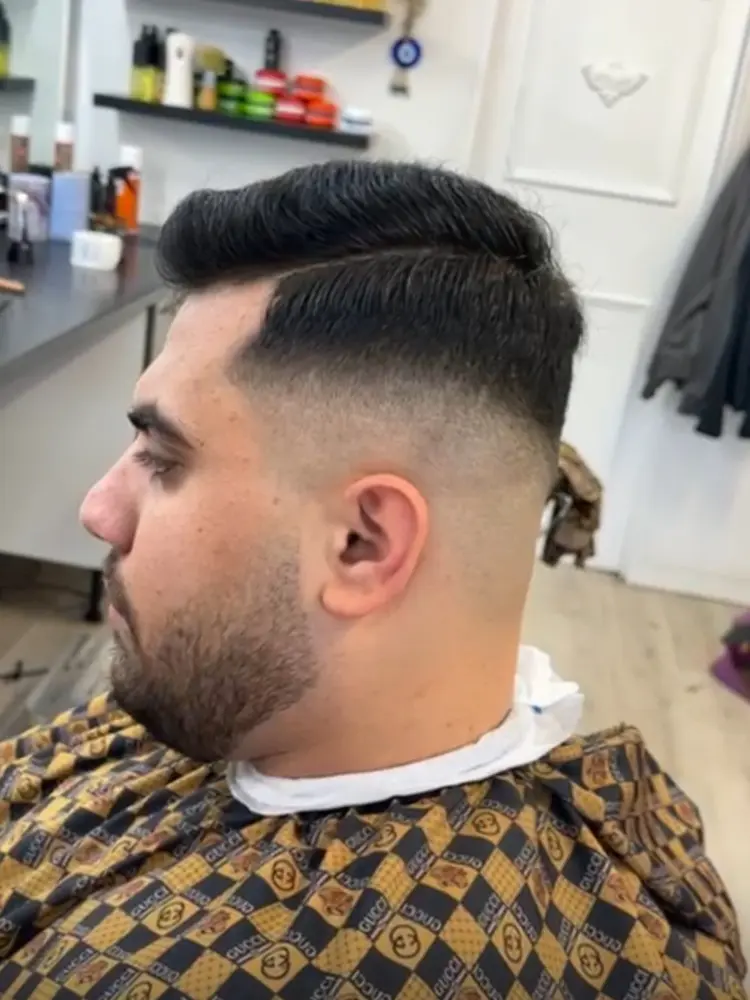A fresh fade mid-cut at Sultan Ottoman Turkish Barber